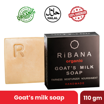 RIBANA Organic Goat’s Milk Moisturizing Soap – 110g
