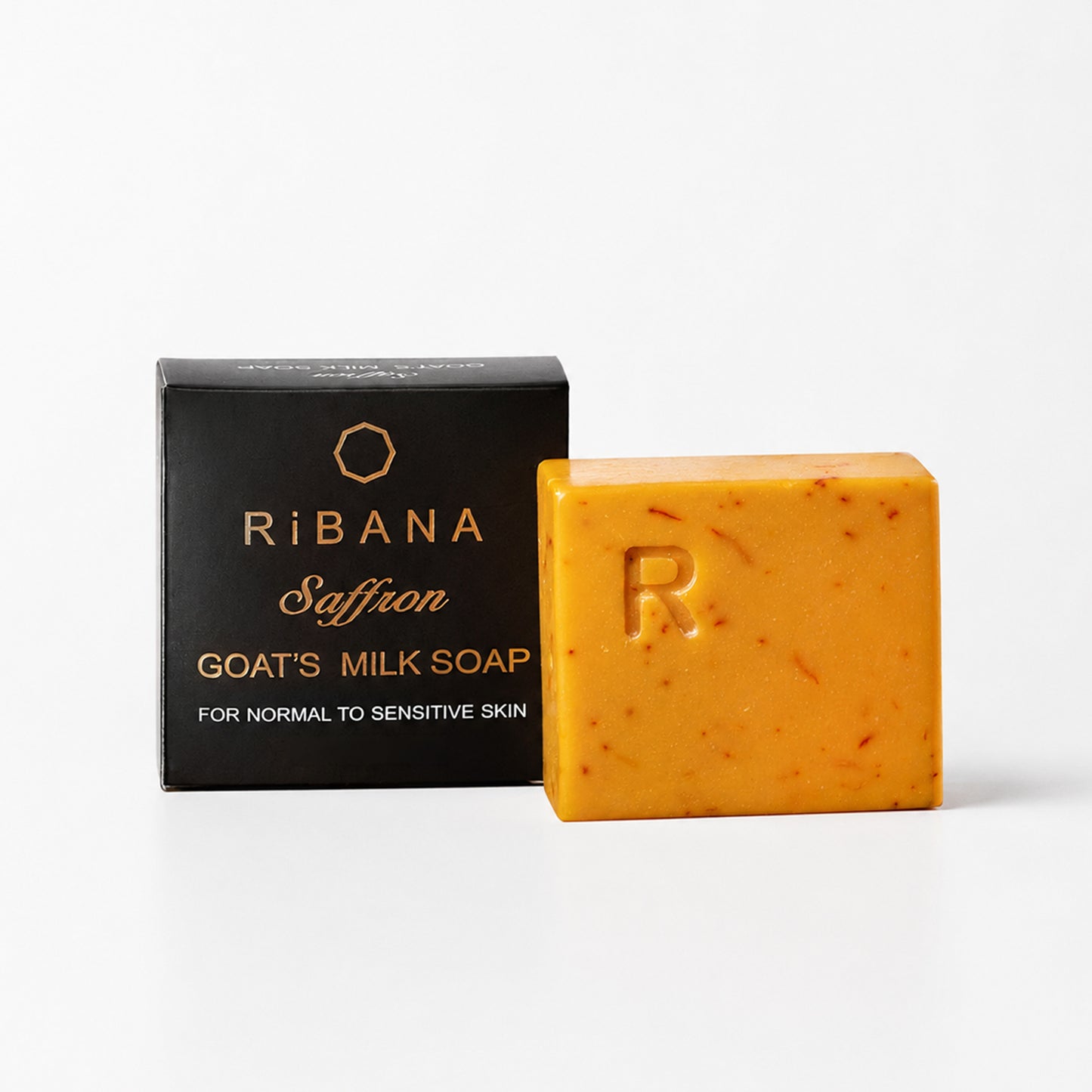 RIBANA Saffron Goat’s Milk Brightening Soap Bar – 110g